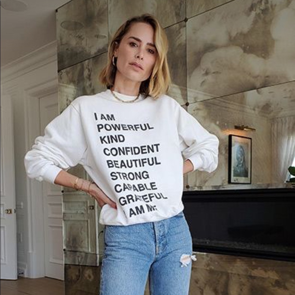 Anine Bing Ramona Empower Swestshirt XS NWT